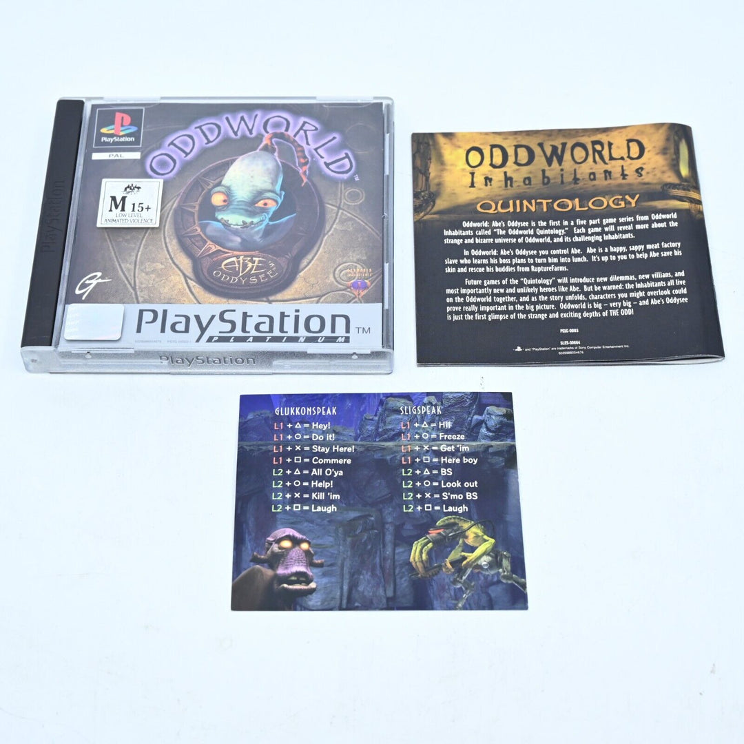 OddWorld: Abe's Oddysee - Sony Playstation 1 / PS1 Game + Manual - PAL