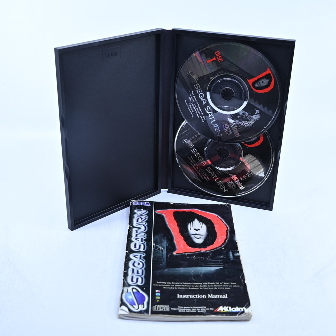 D - Sega Saturn Game + Manual - PAL - MINT DISC!