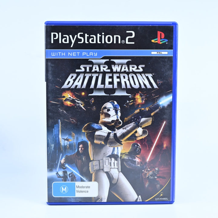 Star Wars Battlefront II - PS2 Game + Manual - PAL - NEAR MINT DISC!