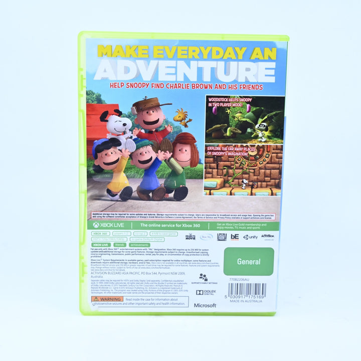 Snoopy's Grand Adventure - Xbox 360 Game - PAL - MINT DISC!