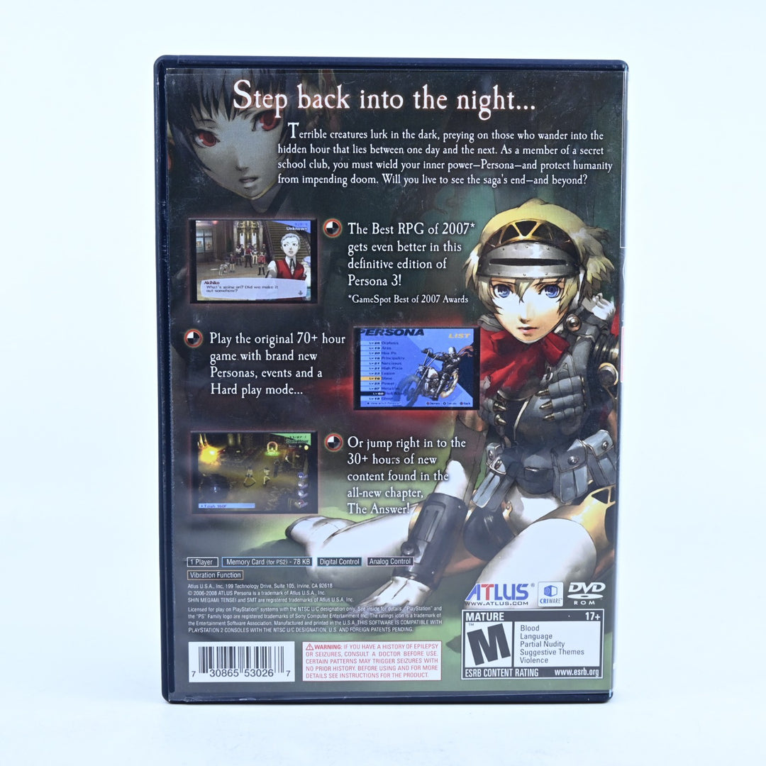 Persona 3 FES - Sony Playstation 2 / PS2 Game + Manual - NTSC-U/C