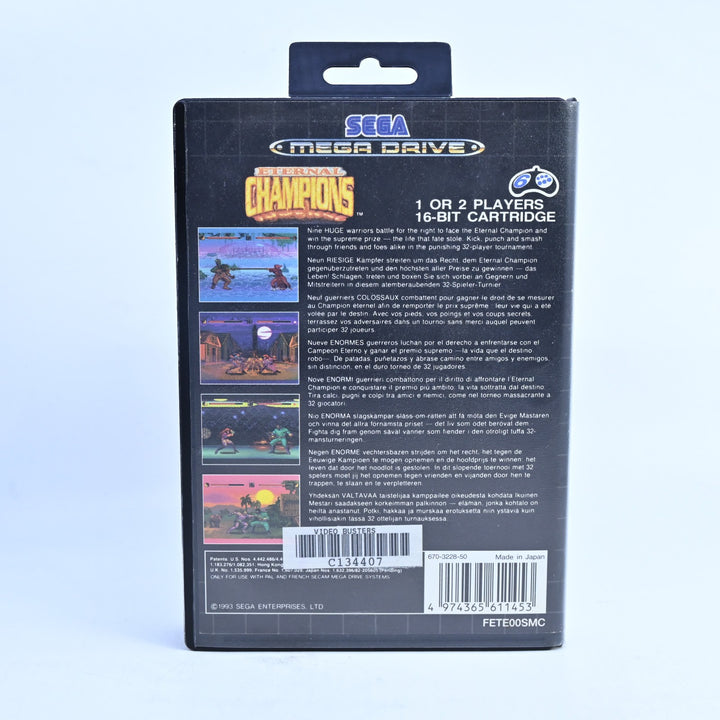 Eternal Champions - Sega Mega Drive Game - No Manual - PAL - FREE POST!