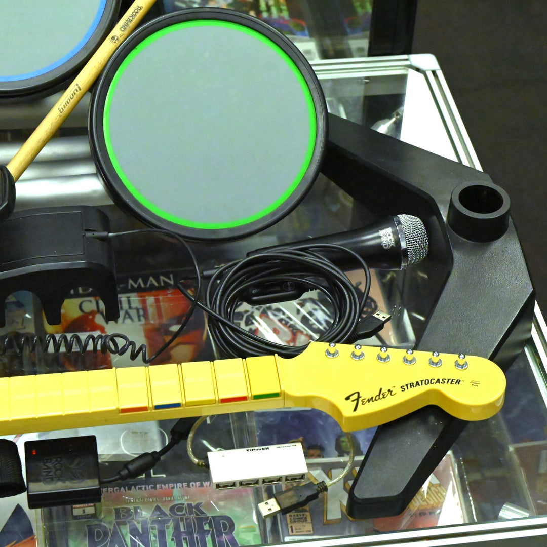 RockBand Band Kit -  Wireless Guitar, Microphone & Drum Set - PS3 Accessory