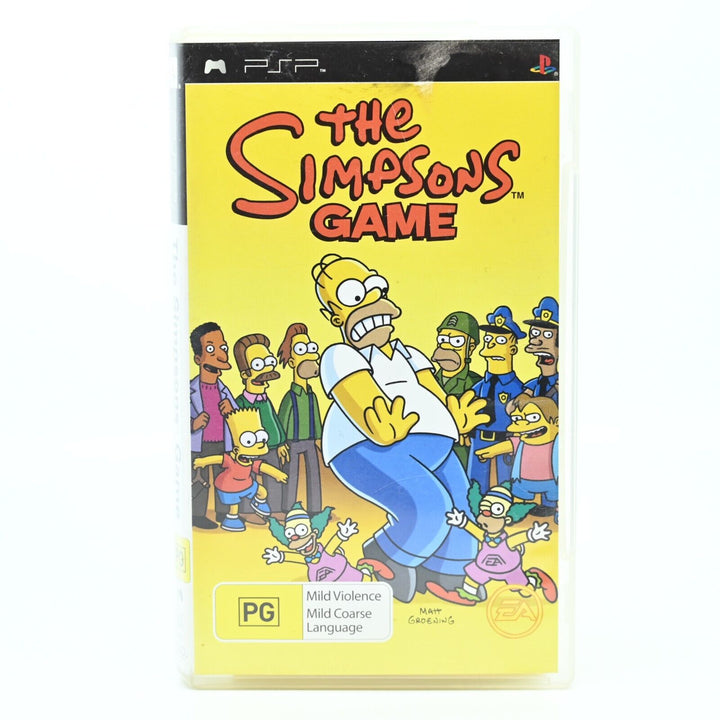 The Simpsons Game - Sony PSP Game + Manual - FREE POST!