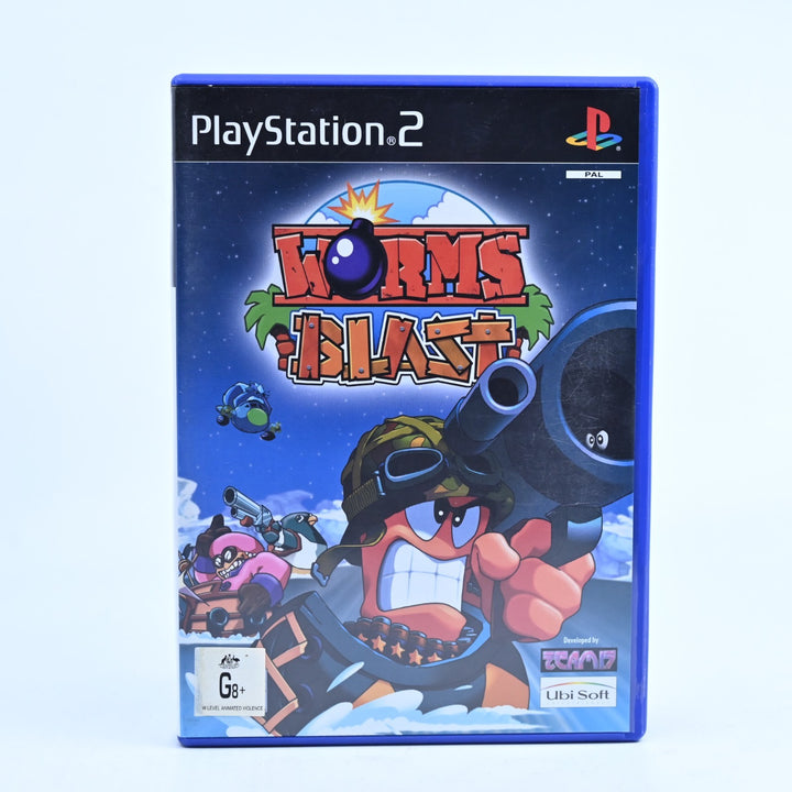 Worms Blast - Sony Playstation 2 / PS2 Game + Manual - PAL