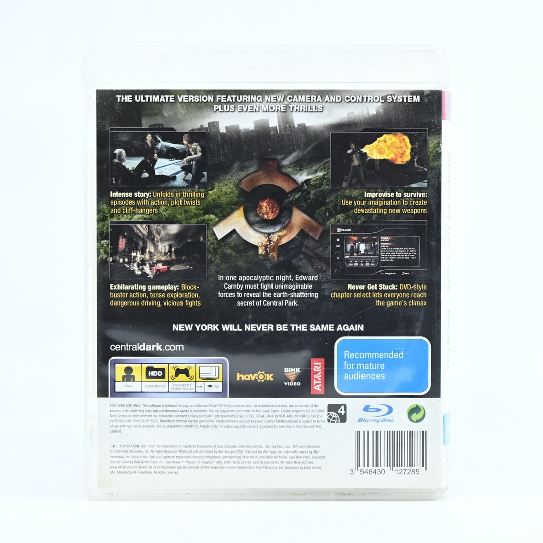 Alone in the Dark - Inferno - Sony Playstation 3 / PS3 Game + Manual