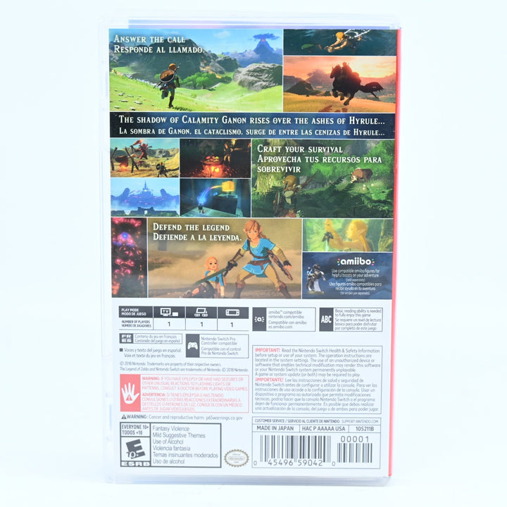 The Legend of Zelda: Breath of the Wild - Nintendo Switch Game - FREE POST!