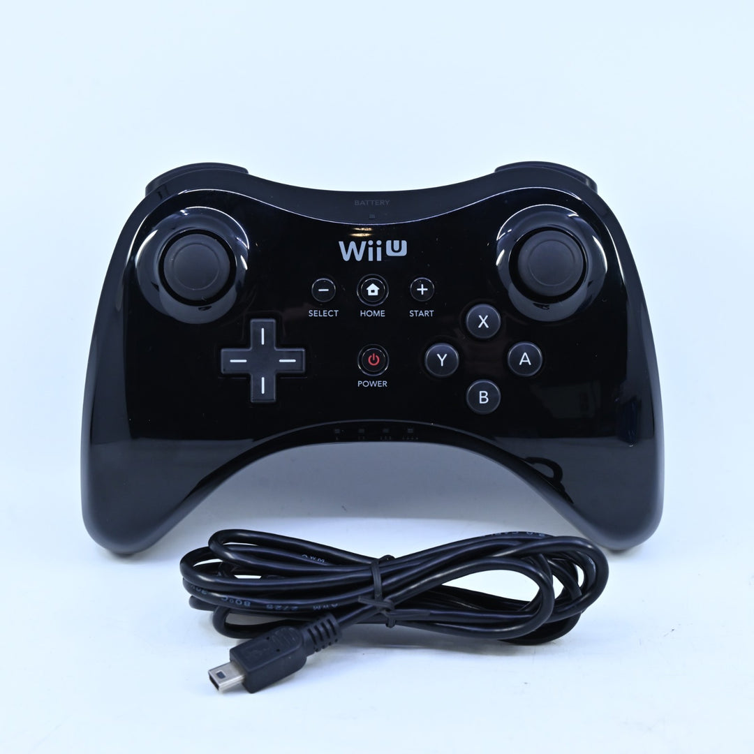 Black Wii U Pro Controller - Nintendo Wii U Accessory - PAL - FREE POST!