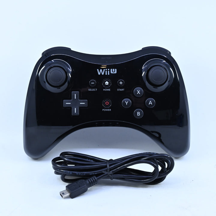 Black Wii U Pro Controller - Nintendo Wii U Accessory - PAL - FREE POST!