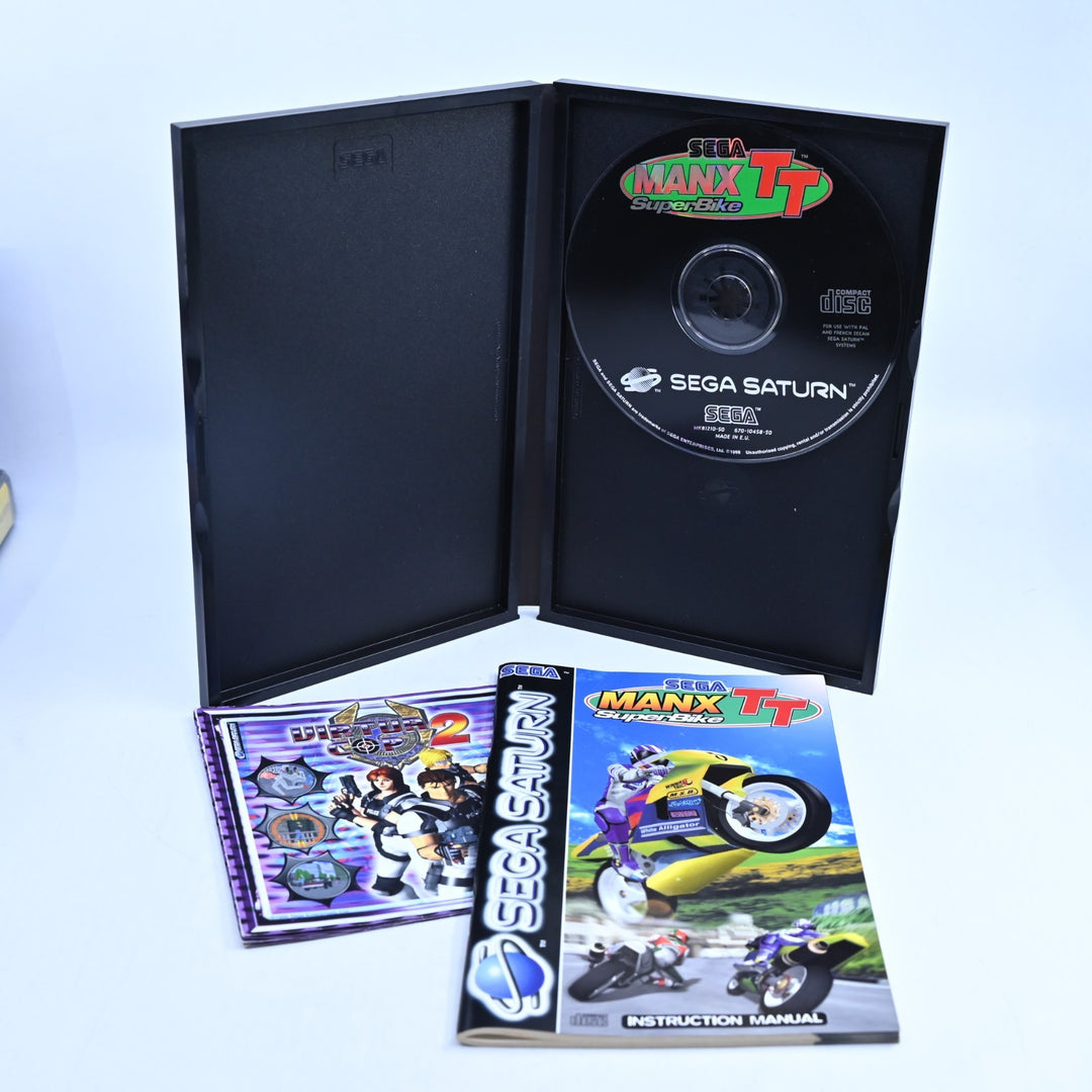 Manx TT Superbike - Sega Saturn Game + Manual - PAL - FREE POST!