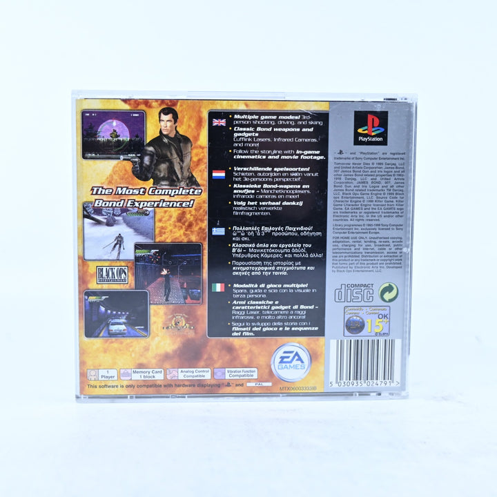 007: Tomorrow Never Dies - Sony Playstation 1 / PS1 Game + Manual - PAL