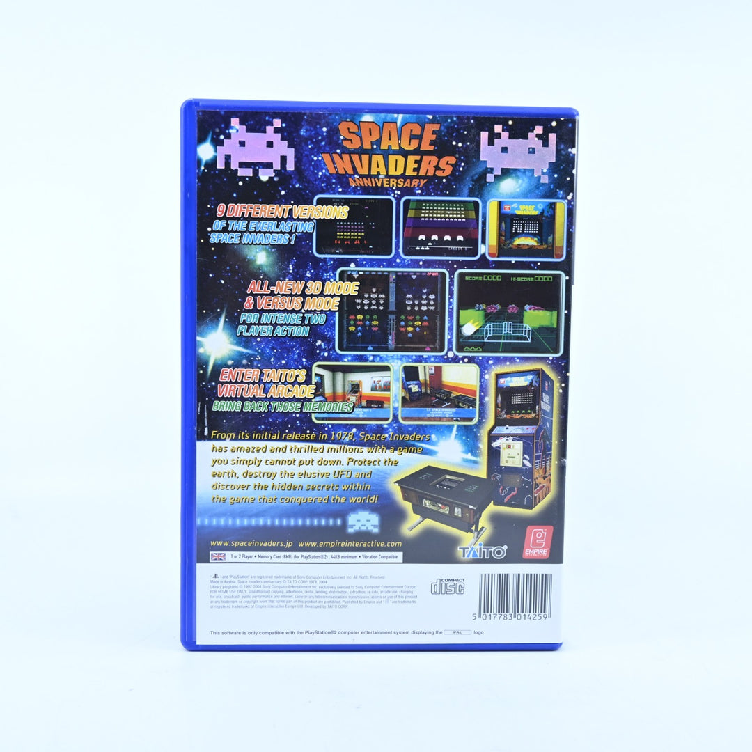 Space Invaders Anniversary - Sony Playstation 2 / PS2 Game + Manual - PAL