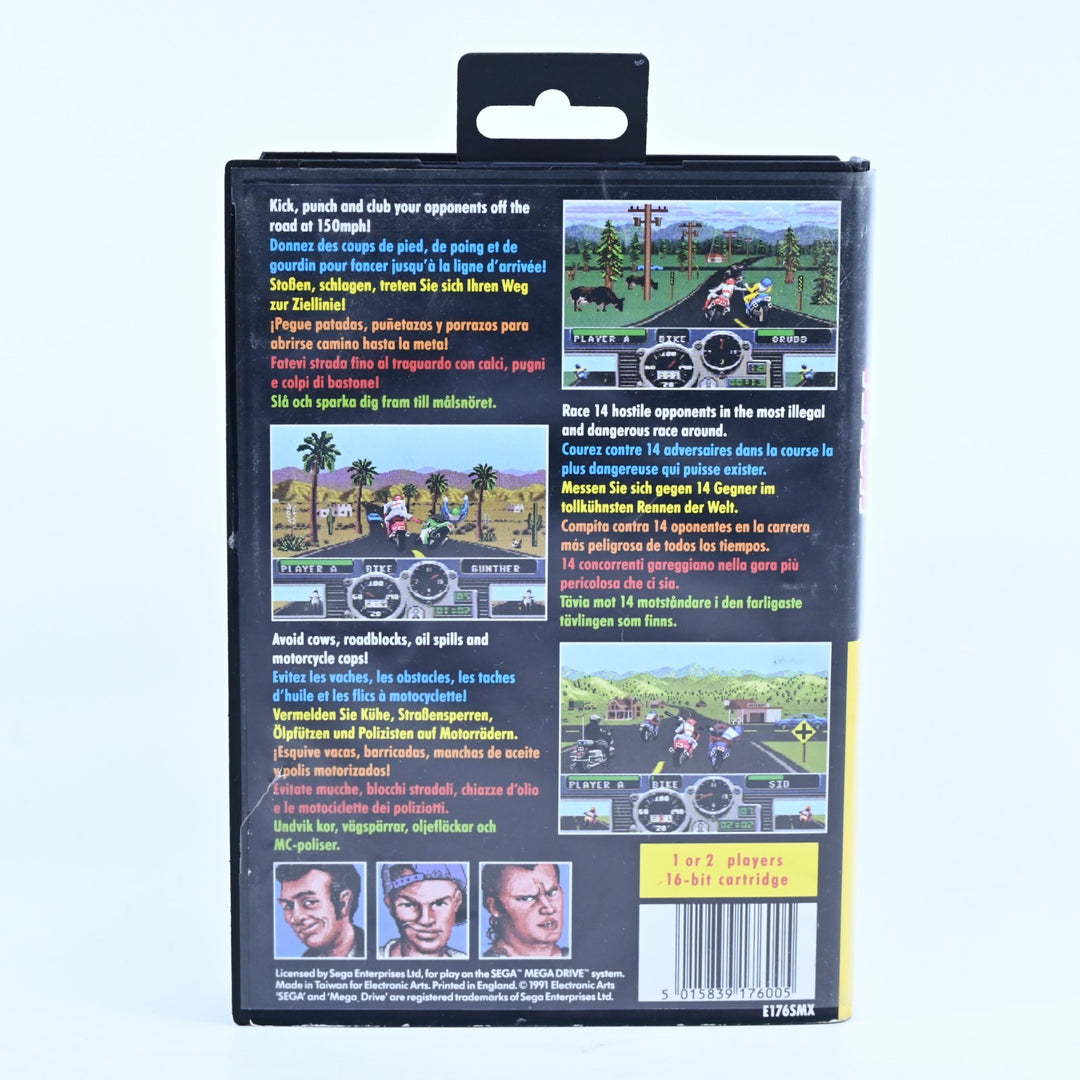 Road Rash - Sega Mega Drive Game + Manual - PAL - FREE POST!