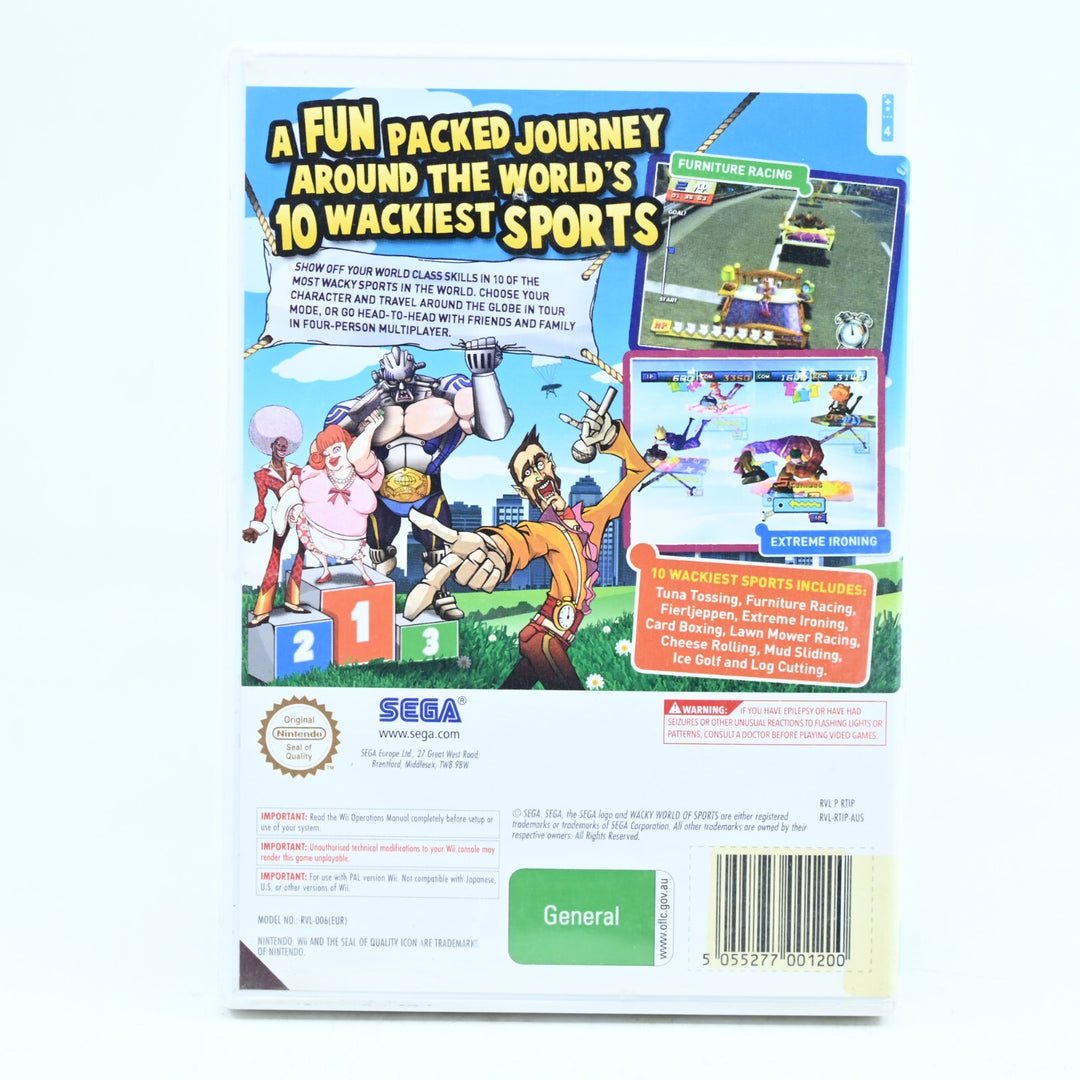Wacky World Of Sports - Nintendo Wii Game + Manual - PAL - FREE POST!