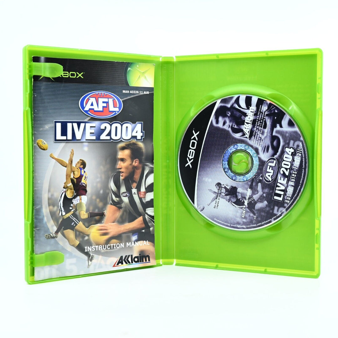 AFL Live 2004 - Original Xbox Game + Manual - PAL - MINT DISC!