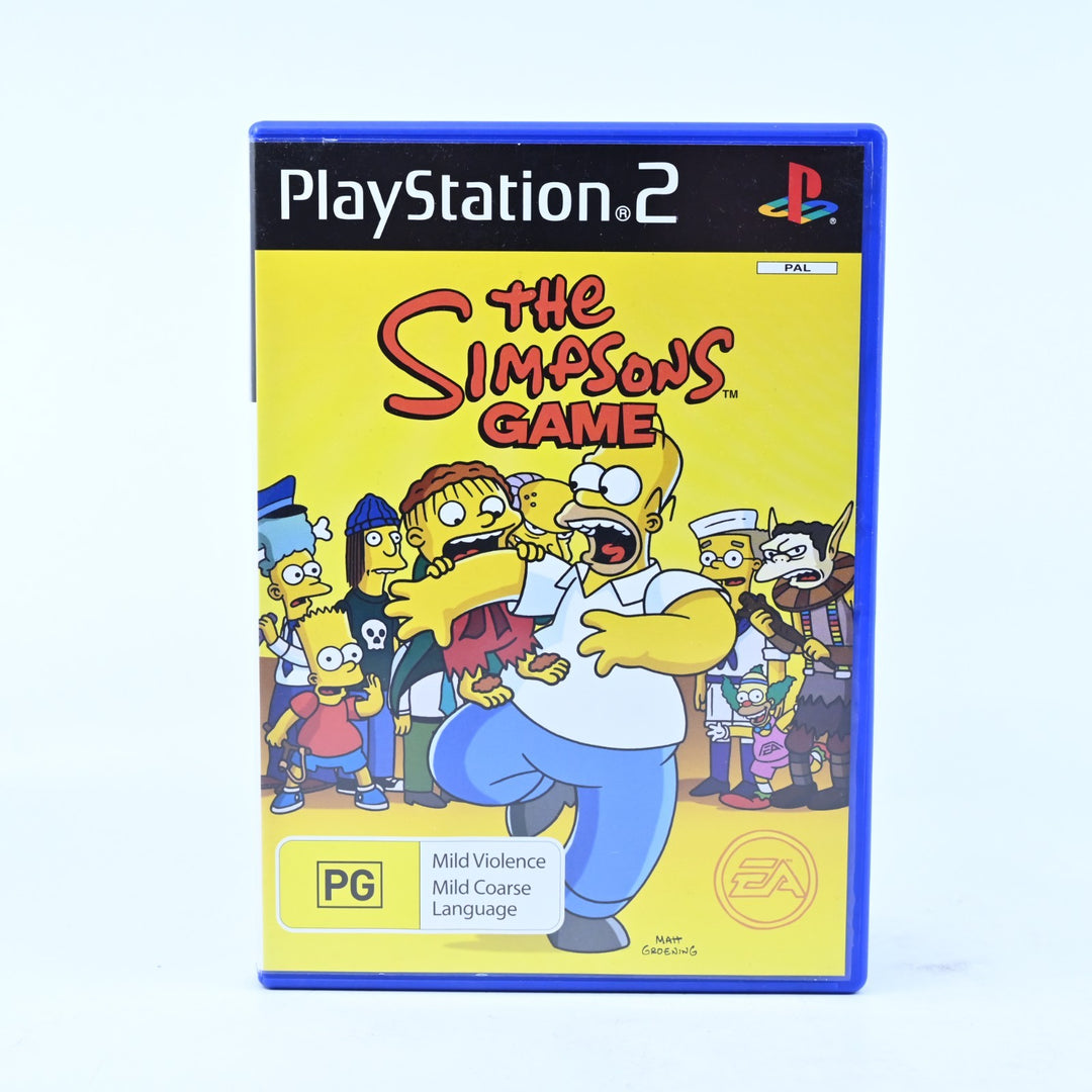 The Simpsons Game - Sony Playstation 2 / PS2 Game + Manual - PAL - MINT DISC!