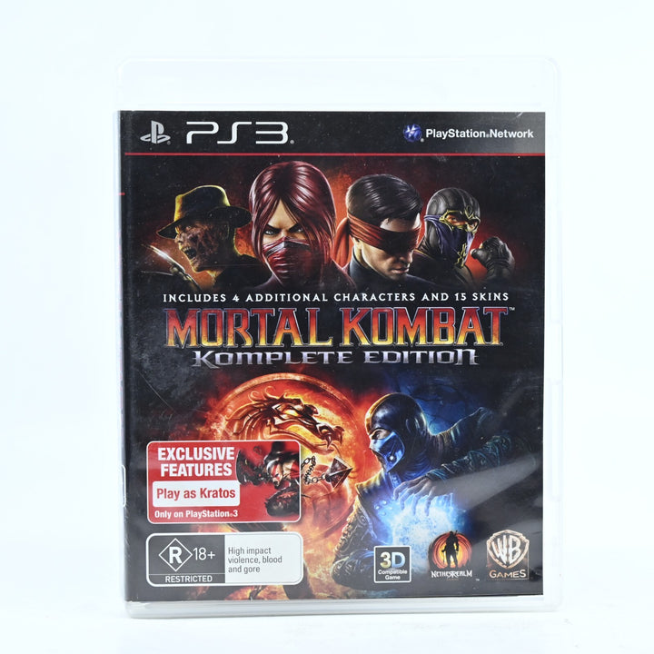 Mortal Kombat Komplete Edition - Sony Playstation 3 / PS3 Game + Manual