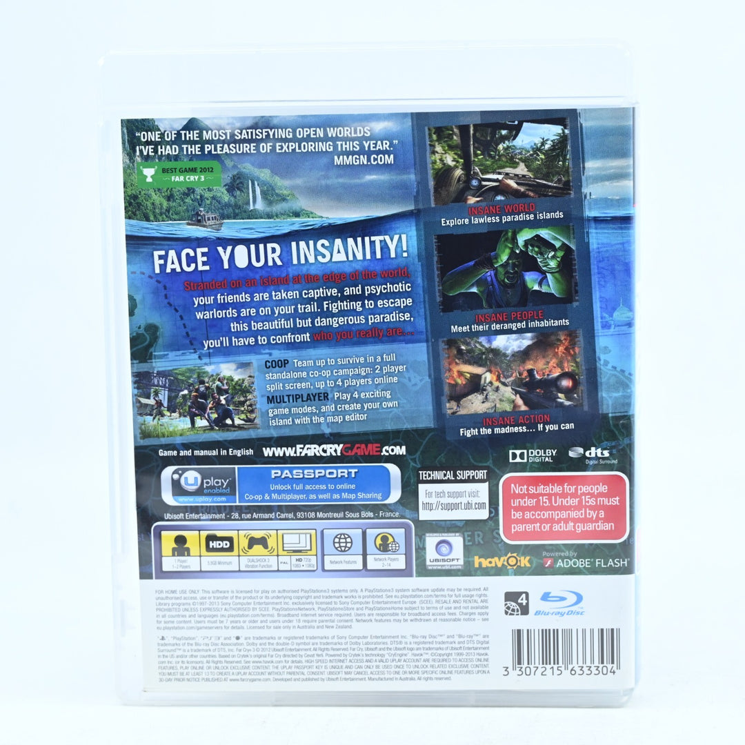 Far Cry 3 - Sony Playstation 3 / PS3 Game - FREE POST!