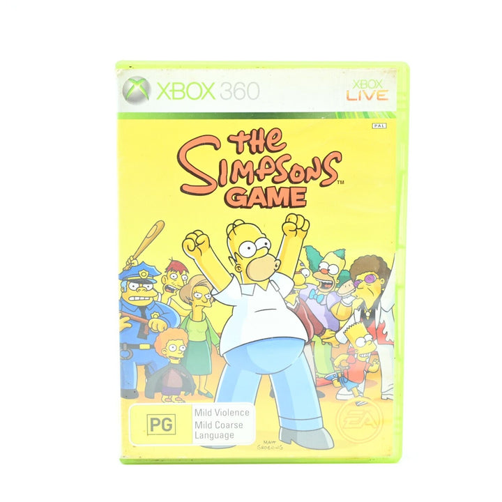 The Simpsons Game - Xbox 360 Game + Damaged Manual - PAL - FREE POST!