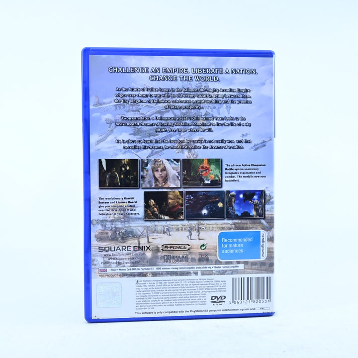 Final Fantasy XII - Sony Playstation 2 / PS2 Game + Manual - PAL - MINT DISC!