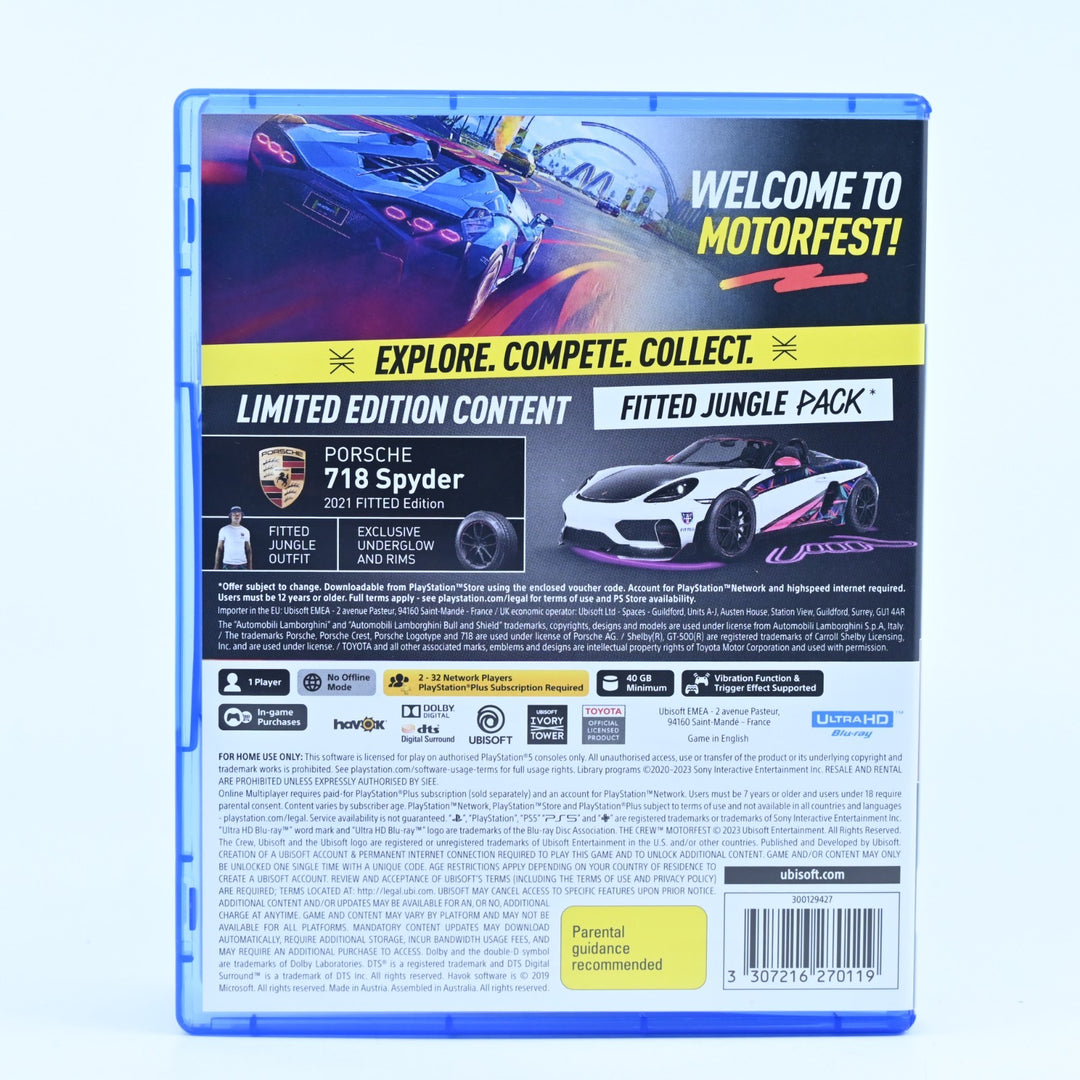The Crew Motorfest - Sony Playstation 5 / PS5 Game - MINT DISC!