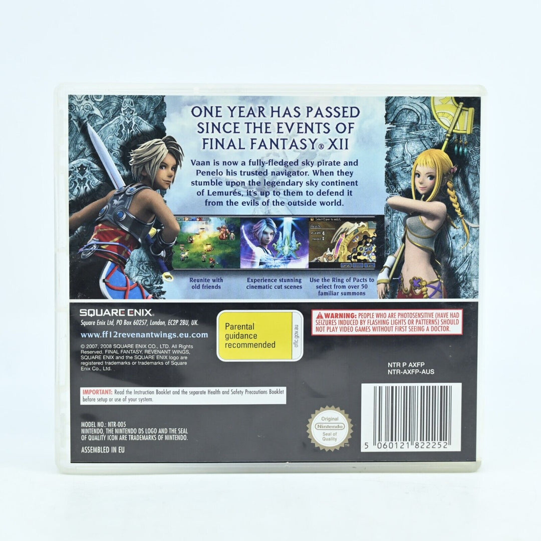 Final Fantasy XII 12: Revenant Wings - Nintendo DS Game - PAL - FREE POST!