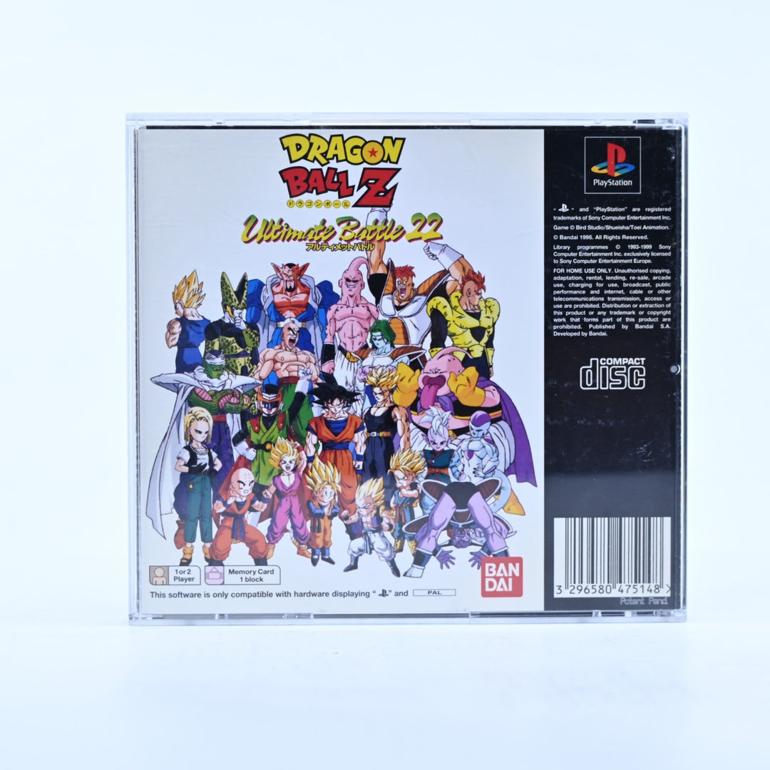 Dragon Ball Z Ultimate Battle 22 - Sony Playstation 1 / PS1 Game + Manual - PAL