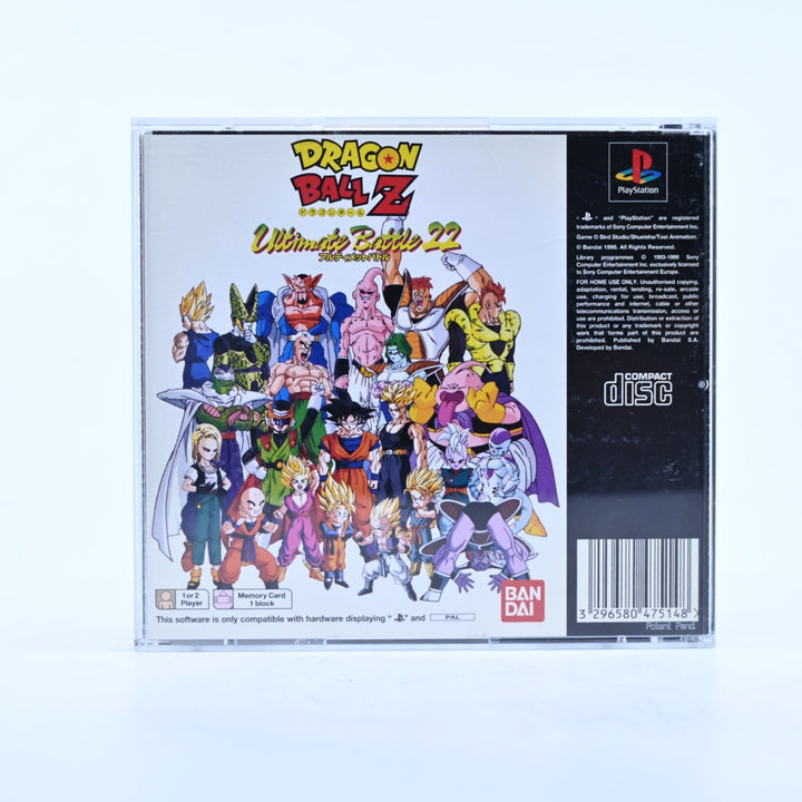 Dragon Ball Z Ultimate Battle 22 - Sony Playstation 1 / PS1 Game + Manual - PAL