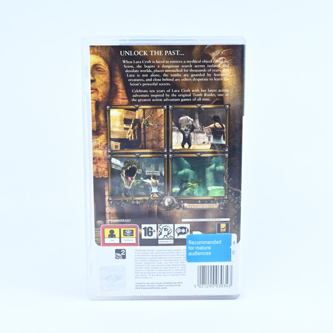 Lara Croft Tomb Raider Anniversary - Sony PSP Game + Manual - FREE POST!