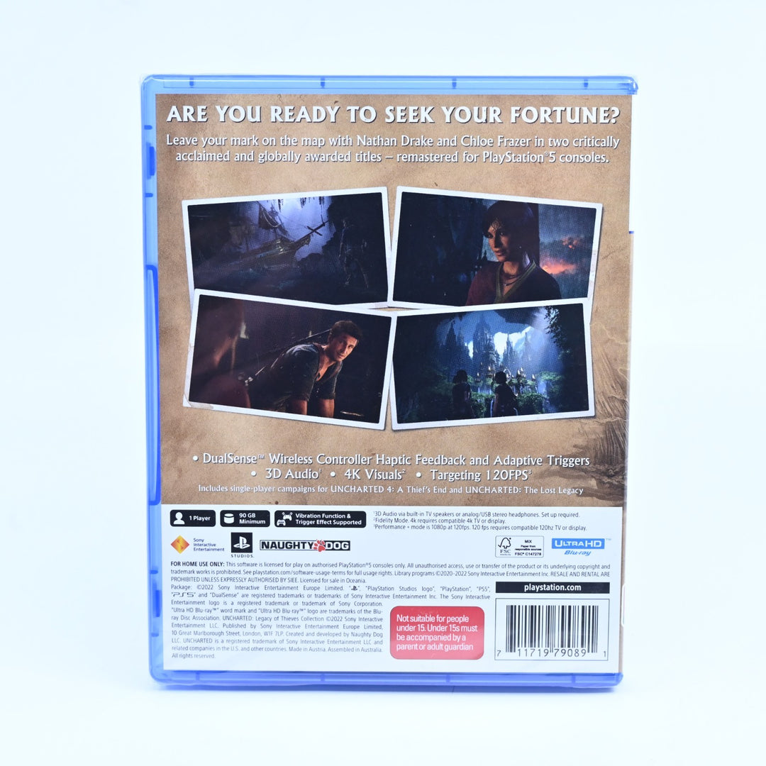 SEALED! Uncharted Legacy of Thieves Collection - Sony Playstation 5 / PS5 Game