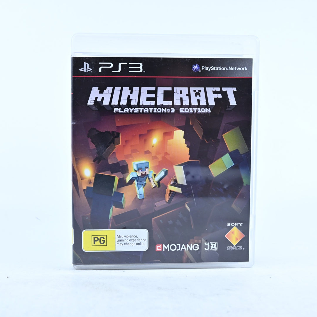 Minecraft - Playstation 3 Edition - PS3 Game + Manual - MINT DISC!