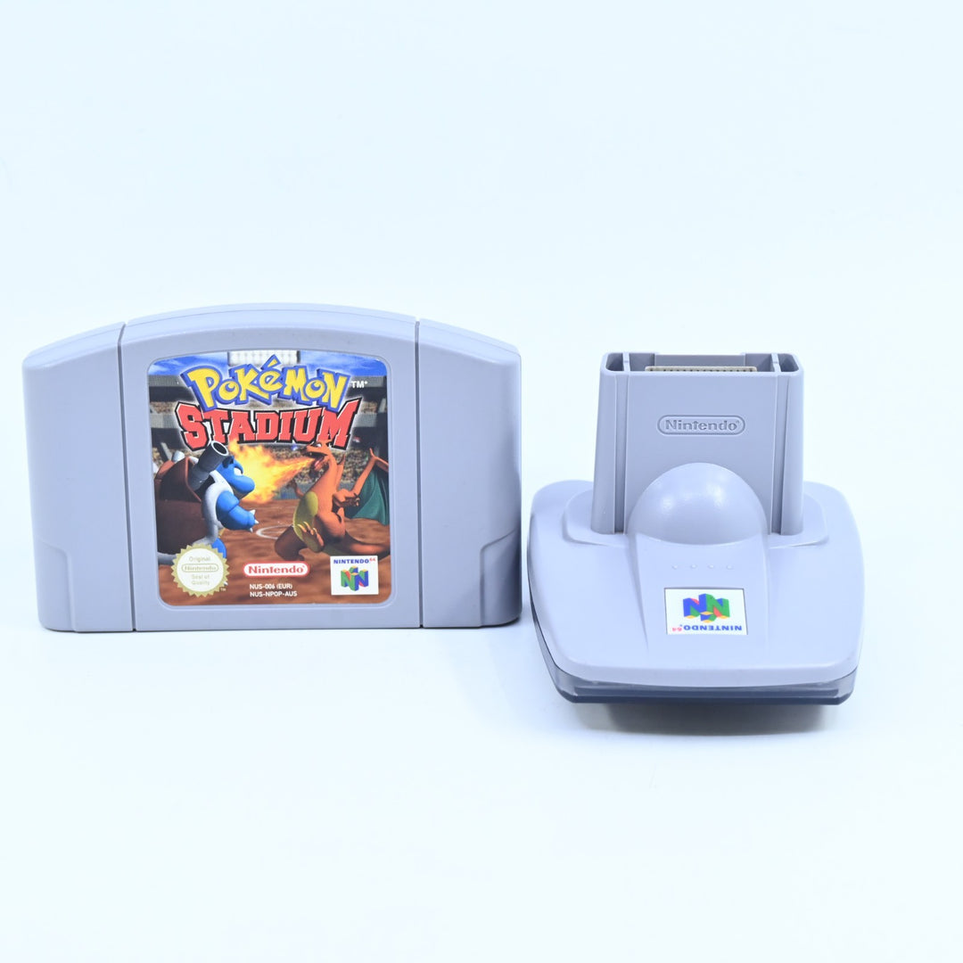 Pokemon Stadium - WITH N64 TRANSFER PAK - N64 / Nintendo 64 Boxed Game - PAL