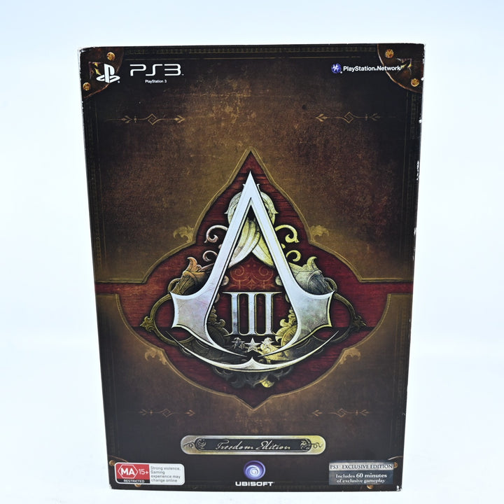 Assassin's Creed III: Freedom Edition  - Sony Playstation 3 / PS3 Game + Manual