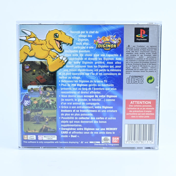 Digimon World - Sony Playstation 1 / PS1 Game + Manual - FRENCH PAL - MINT DISC!
