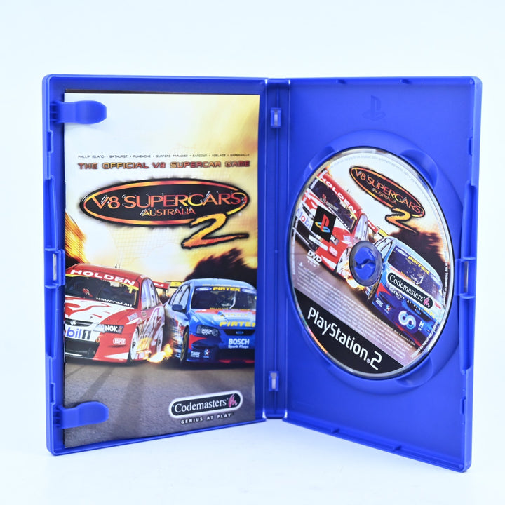 V8 Supercars Australia 2 - Sony Playstation 2 / PS2 Game + Manual - PAL