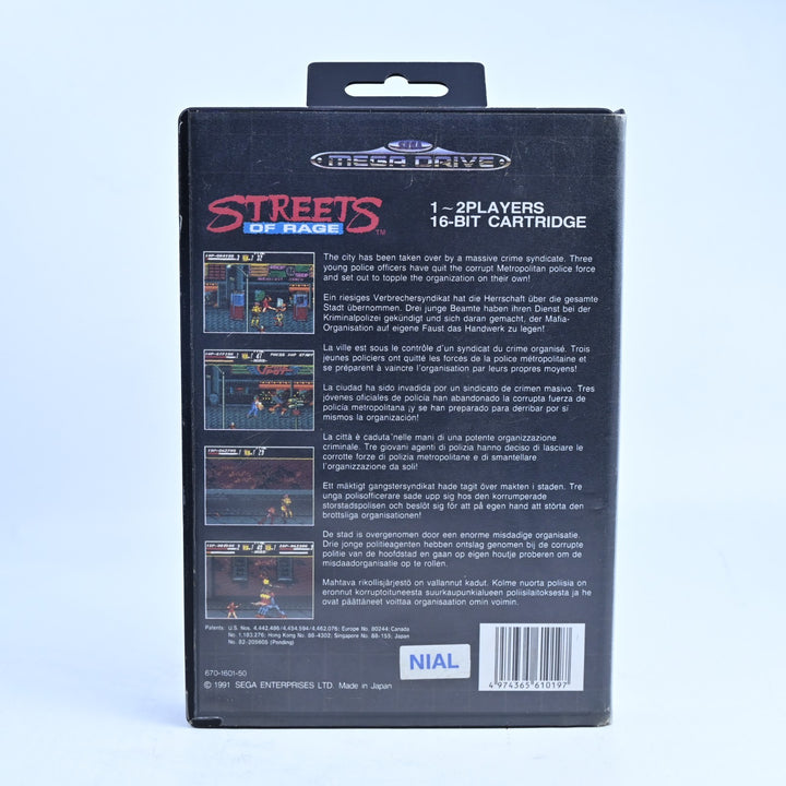 Streets of Rage - Sega Mega Drive Game - No Manual - PAL - FREE POST!
