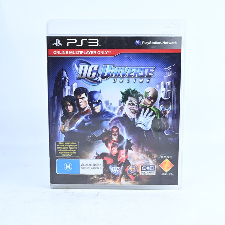 DC Universe Online - Sony Playstation 3 / PS3 Game + Manual - FREE POST!