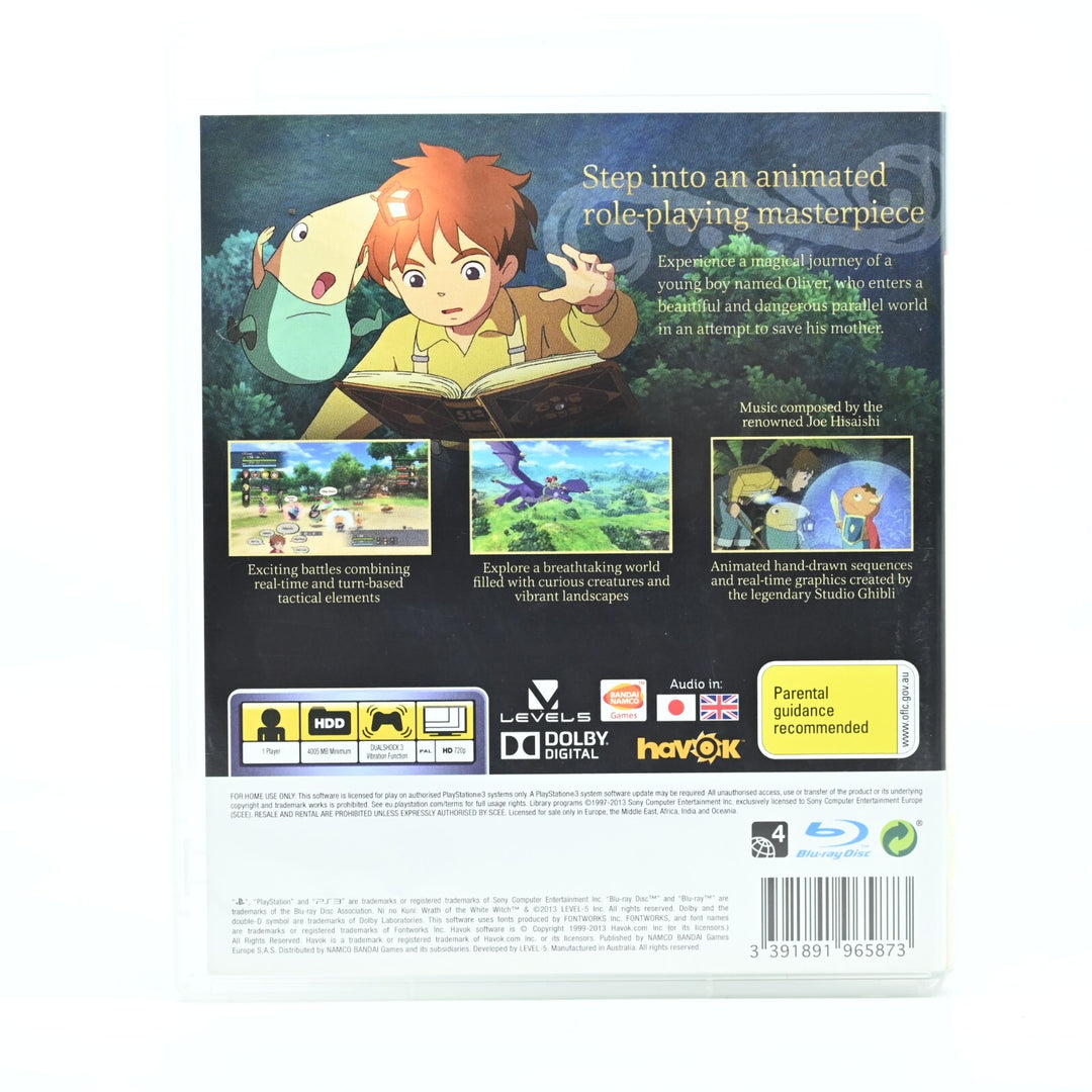 Ni No Kuni: Wrath of the White Witch - Sony Playstation 3 / PS3 Game  MINT DISC