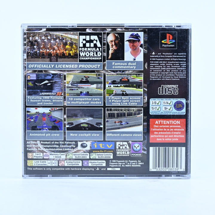 Formula 1 98 - Sony Playstation 1 / PS1 Game - No Manual - PAL - MINT DISC!
