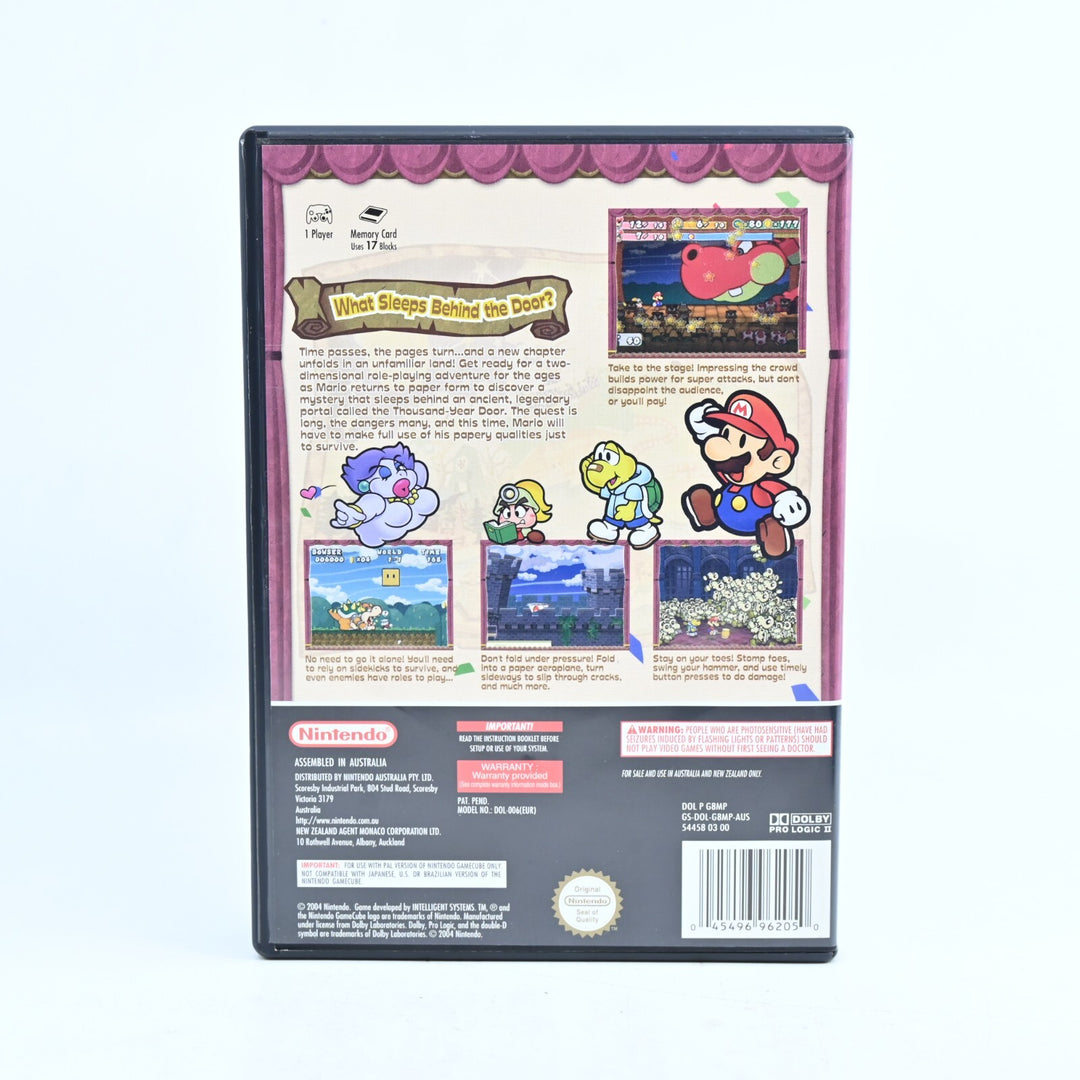 Paper Mario: The Thousand Year Door - Nintendo Gamecube Game - No Manual - PAL