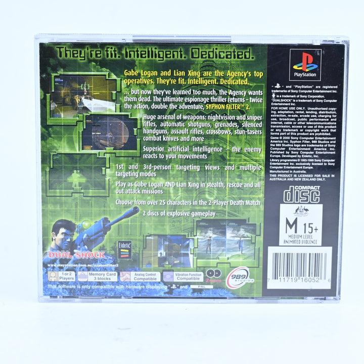 Syphon Filter 2 - Sony Playstation 1 / PS1 Game + Manual - PAL - MINT DISC!
