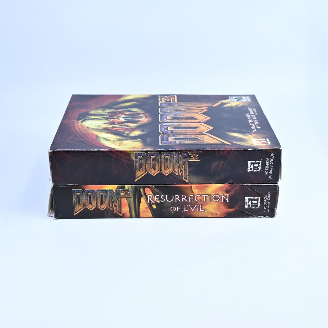 Doom 3 + Resurrection of Evil Expansion Pack - Big Boxes - Id Software - PC Game