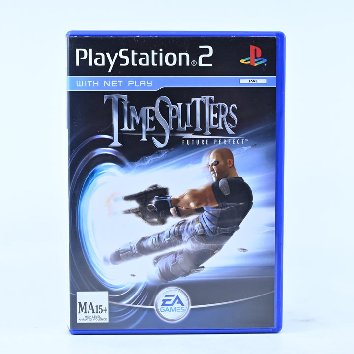 TimeSplitters Future Perfect - Sony Playstation 2 / PS2 Game + Manual - PAL