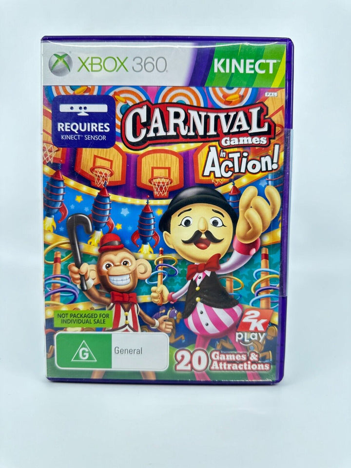SEALED! Carnival Games in Action! - Xbox 360 Game - PAL - FREE POST!