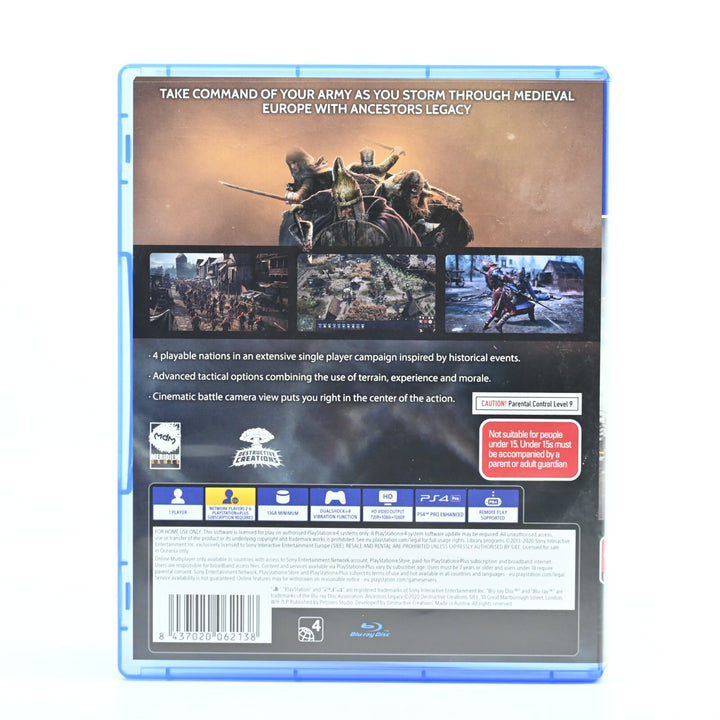 Ancestors Legacy - Sony Playstation 4 / PS4 Game - MINT DISC!