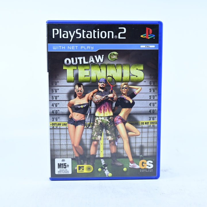 Outlaw Tennis - Sony Playstation 2 / PS2 Game + Manual - PAL - MINT DISC!
