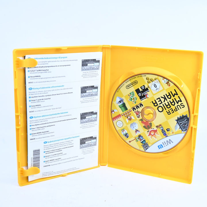 Super Mario Maker - Nintendo Wii U Game + Artbook - PAL - FREE POST!