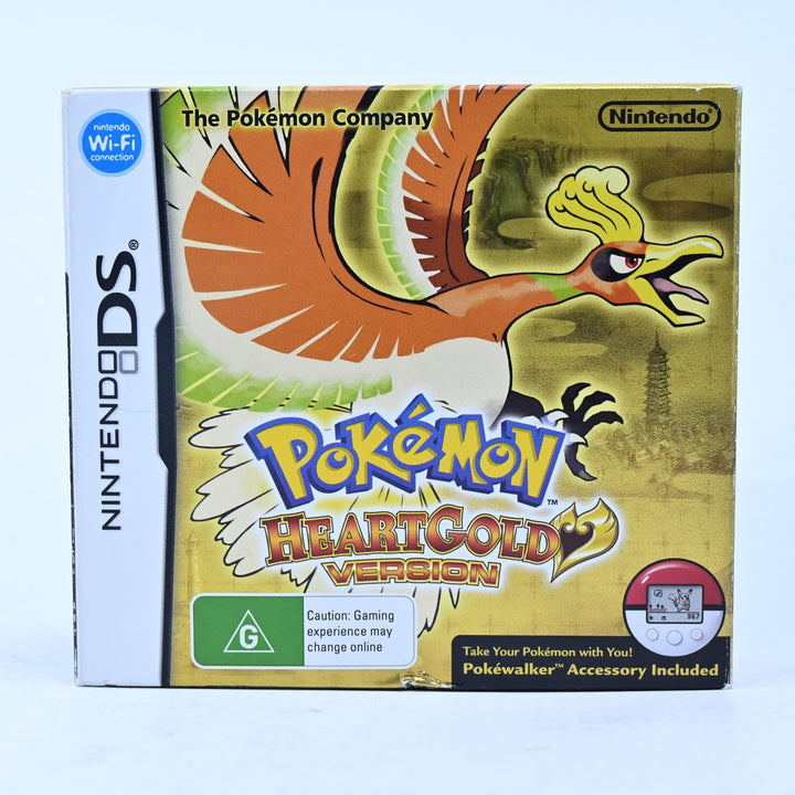 Pokemon HeartGold - Nintendo DS Game Boxed + PokeWalker + Manual Heart Gold