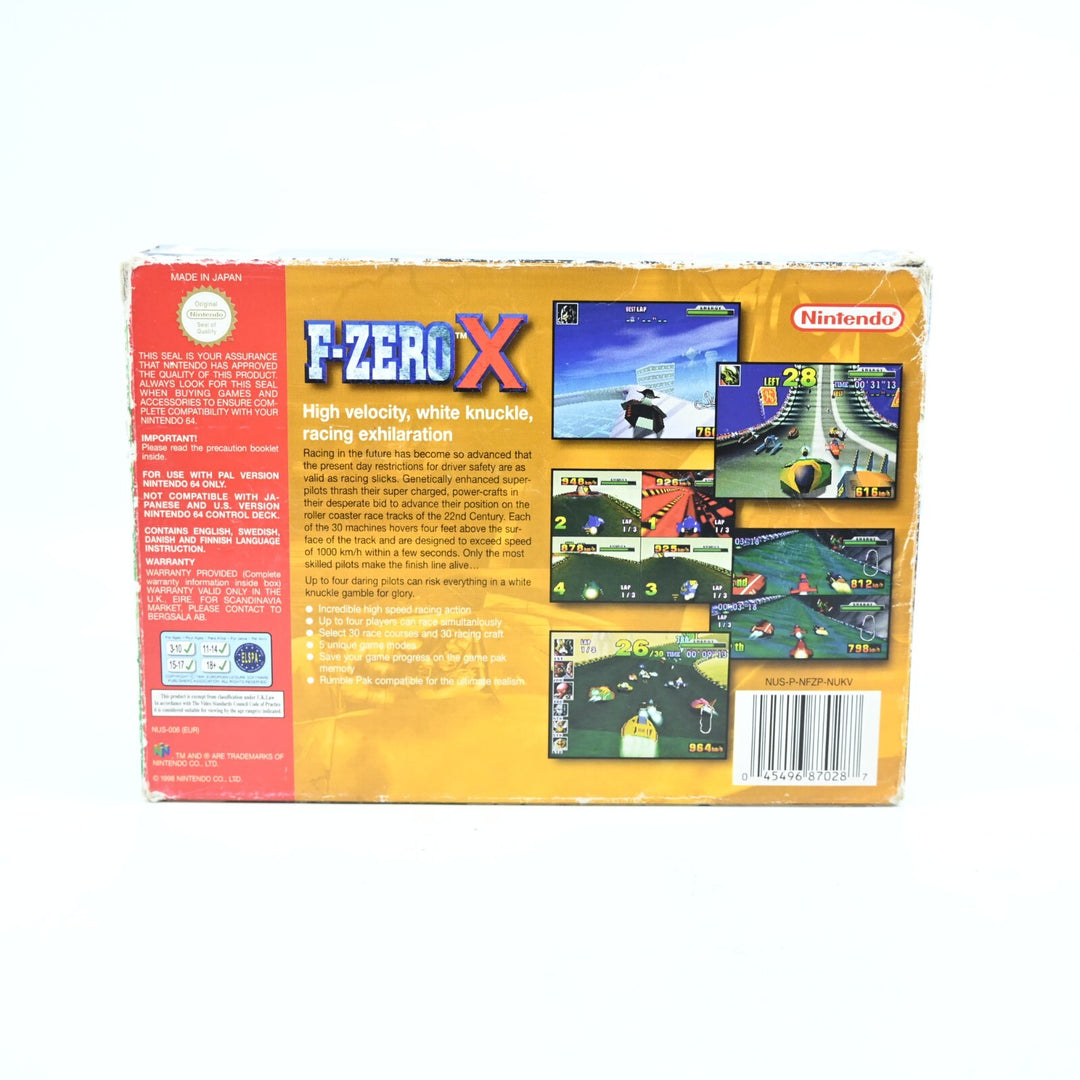 F-Zero X - N64 / Nintendo 64 Boxed Game - PAL - FREE POST!