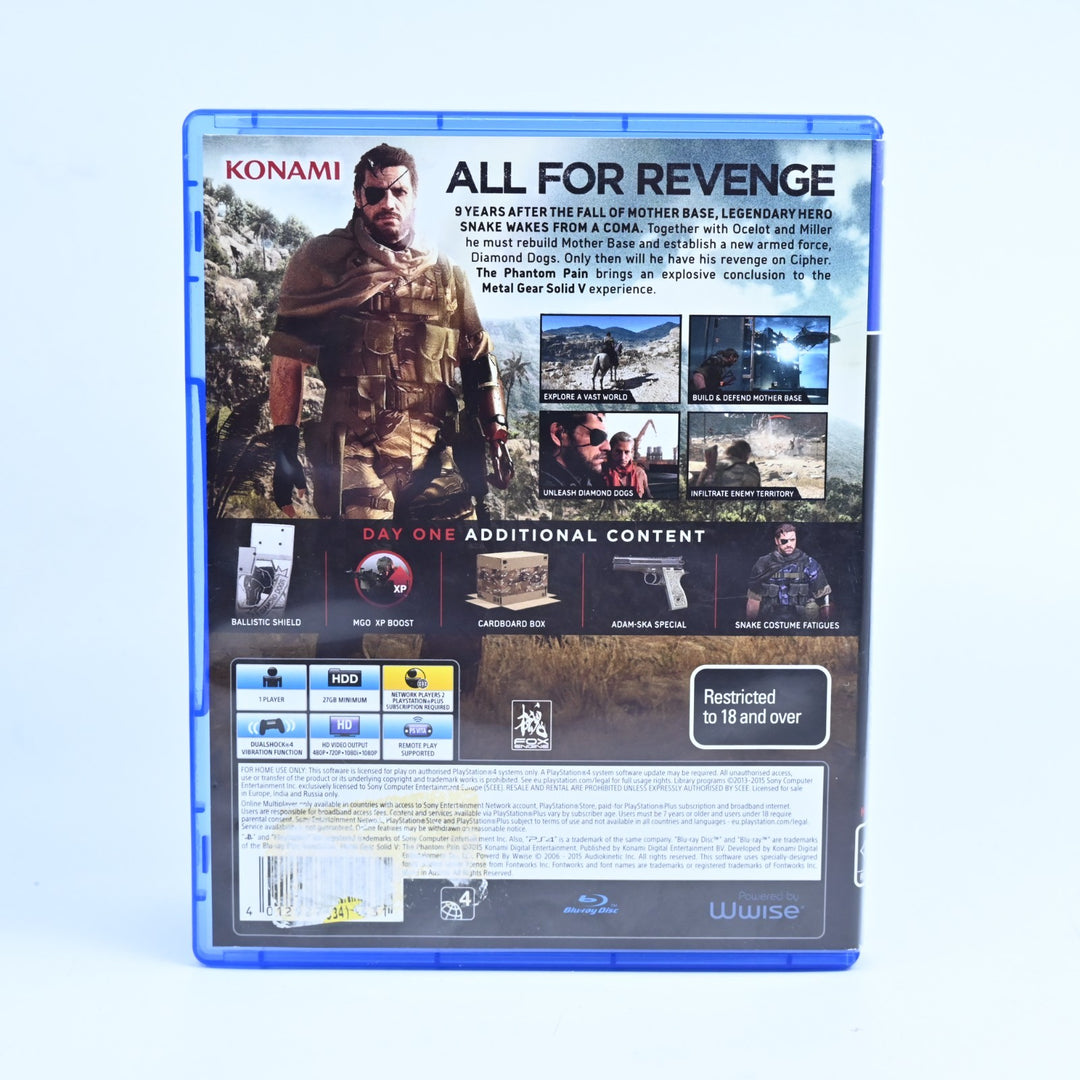 Metal Gear Solid V: The Phantom Pain - Sony Playstation 4 / PS4 Game